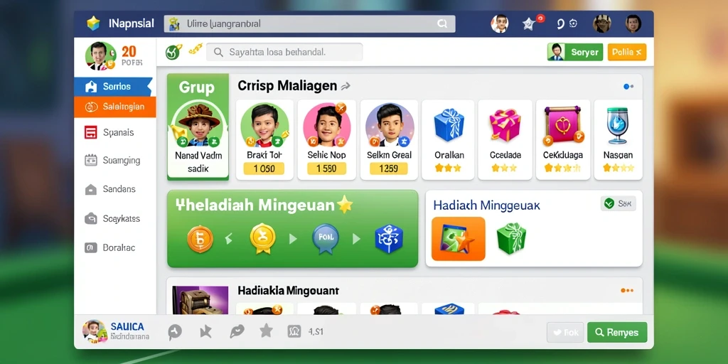 Tangkapan layar menampilkan grafik berkualitas tinggi dan efek visual yang menarik.
