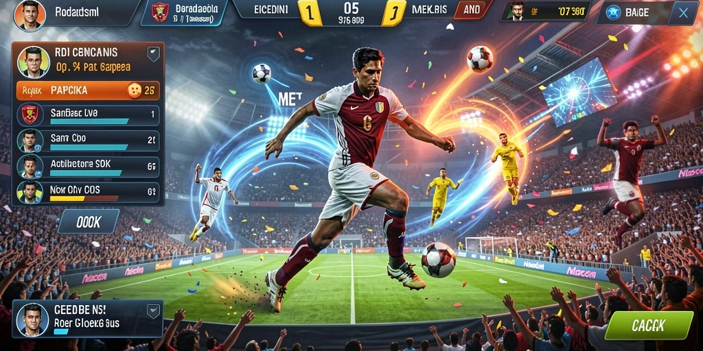 Leaderboard menunjukkan peringkat pemain secara real-time.