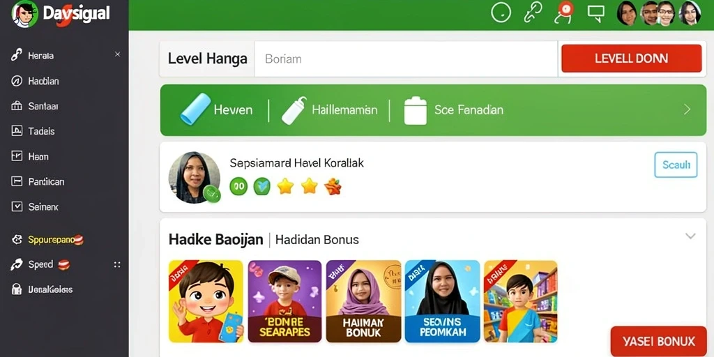 Ragam tema yang membuat permainan semakin seru.