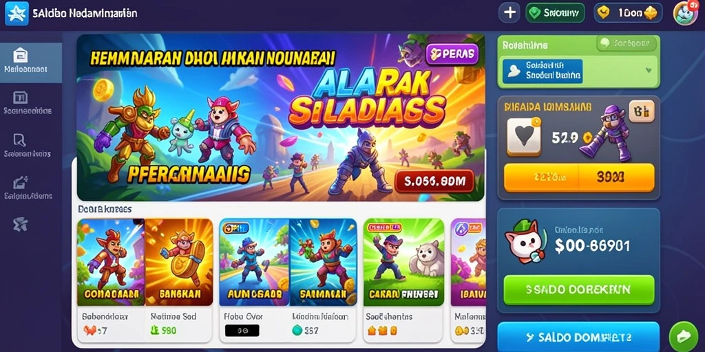 Ilustrasi karakter utama dalam SINAR123.